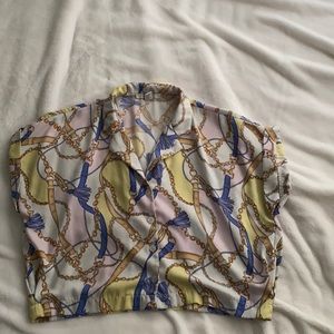 Jewel print blouse